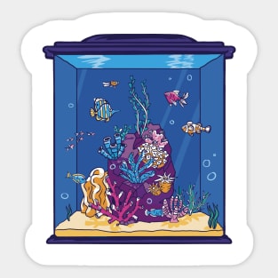 Aquarium P R t shirt Sticker